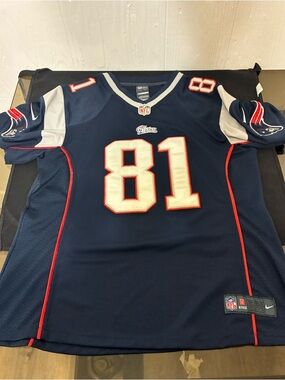 Nike New England Patriots Aaron Hernandez #81 NFL Replica Jersey Size Large